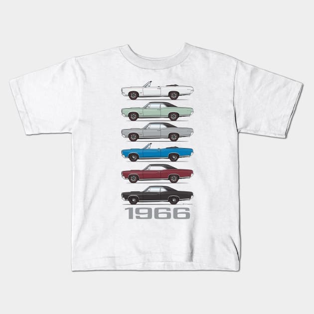 1966 Kids T-Shirt by ArtOnWheels